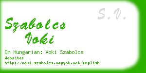 szabolcs voki business card